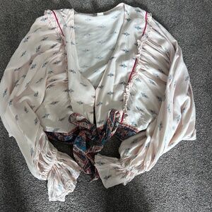BOG Collective waist tie up shirt